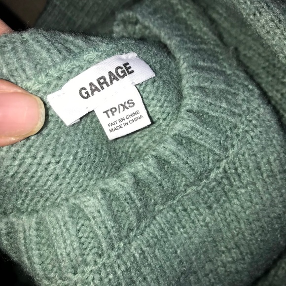sage green soft sweater - Picture 2 of 3